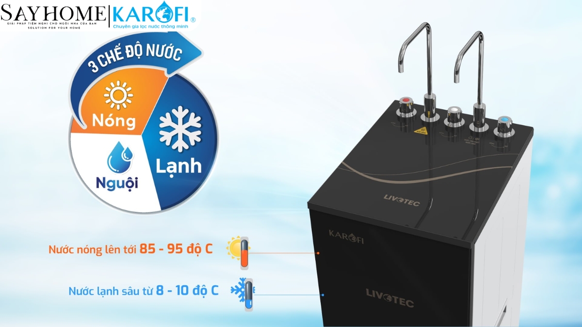 Máy lọc nước tủ đứng 10 lõi RO Karofi Livotec 628 tại thành phố Hồ Chí Minh