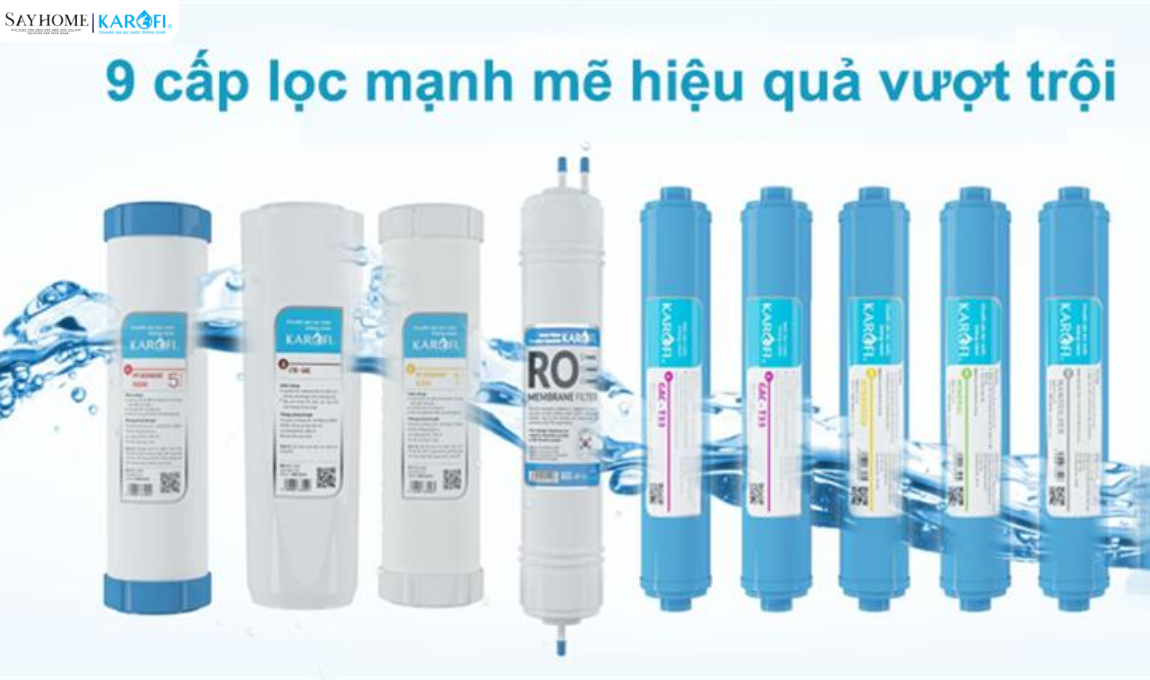 Máy lọc nước không tủ 9 lõi lọc Karofi KT-E9RO tại thành phố Hồ Chí Minh