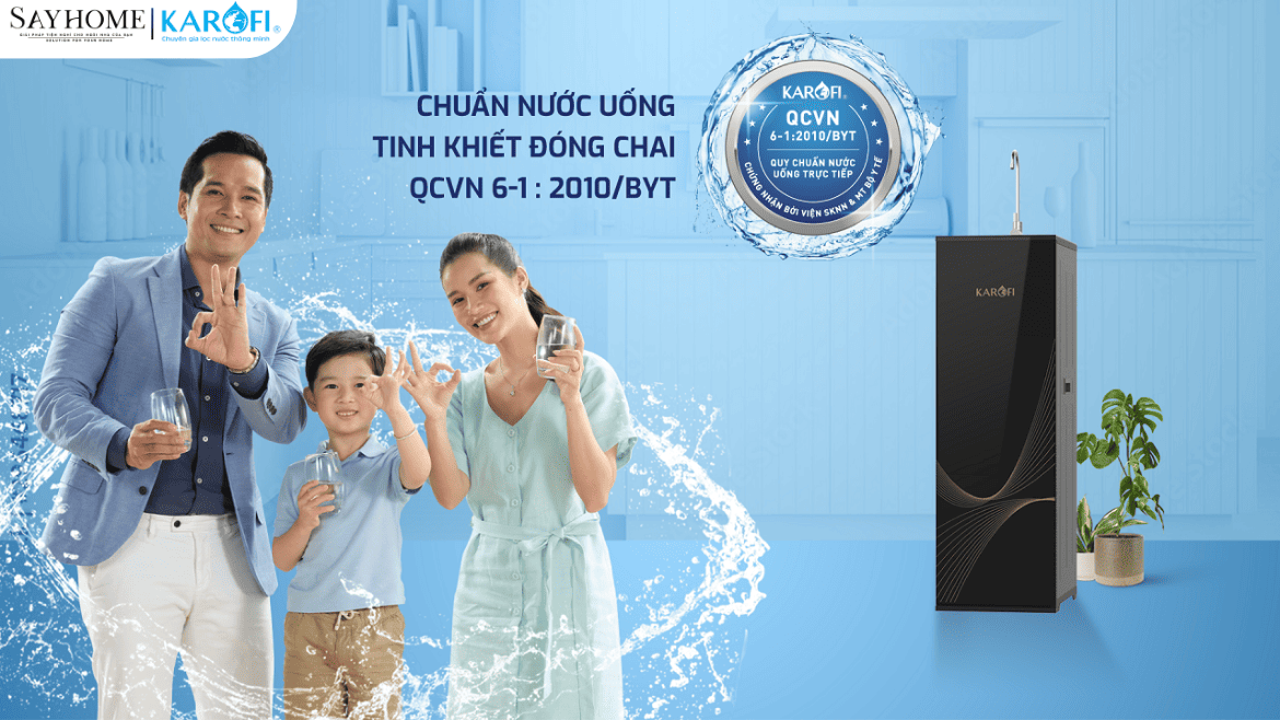 Máy lọc nước tủ đứng Karofi 11 lõi lọc KAQ-X18 tại thành phồ Hồ Chí Minh