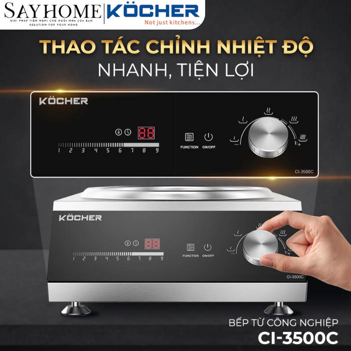 Bếp từ đơn công nghiệp KOCHER CI-3500C tại thành phố Hồ Chí Minh