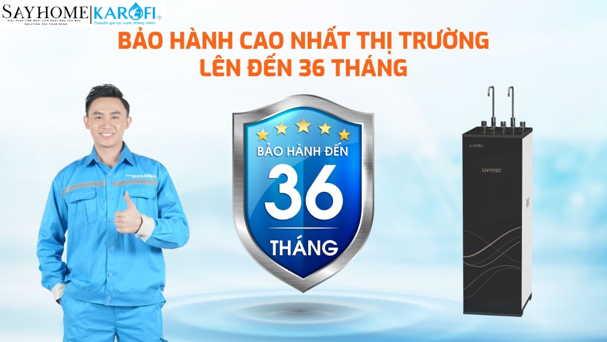 Máy lọc nước tủ đứng 10 lõi RO Karofi Livotec 628 tại thành phố Hồ Chí Minh