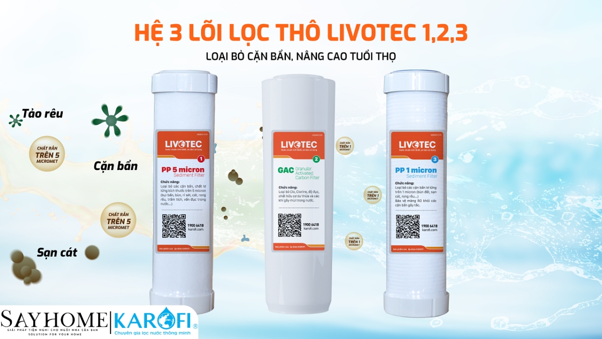 Máy lọc nước tủ đứng 10 lõi RO Karofi Livotec 629 tại thành phố Hồ Chí Minh