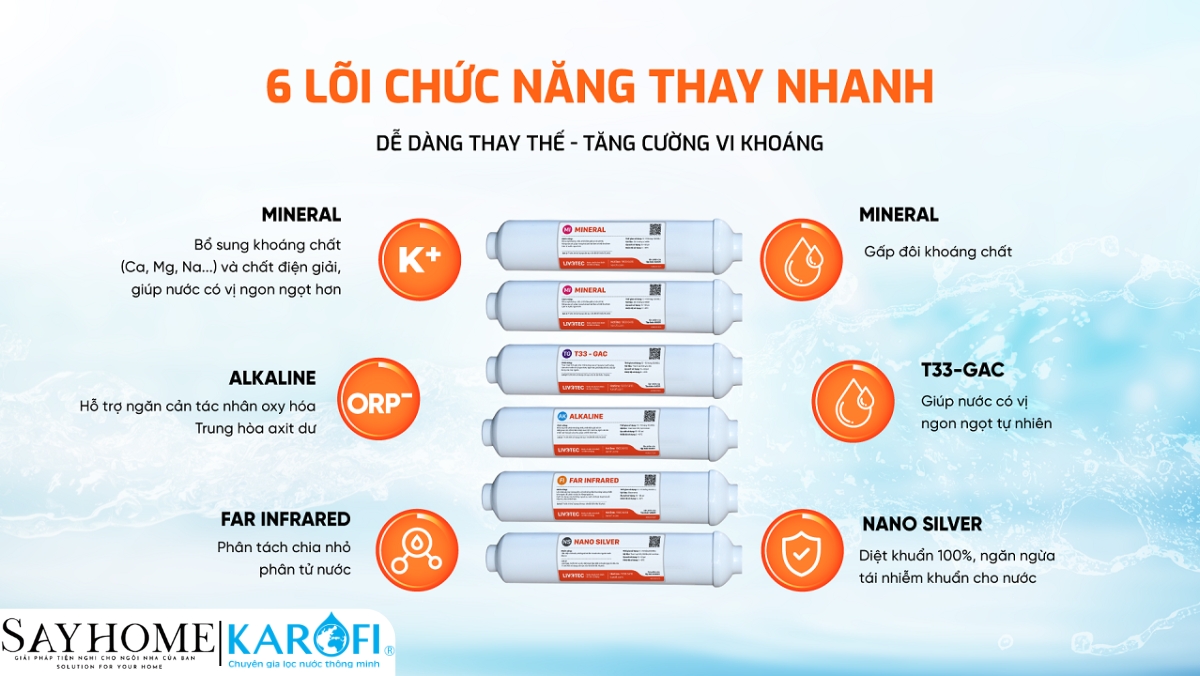 Máy lọc nước tủ đứng 10 lõi RO Karofi Livotec 629 tại thành phố Hồ Chí Minh