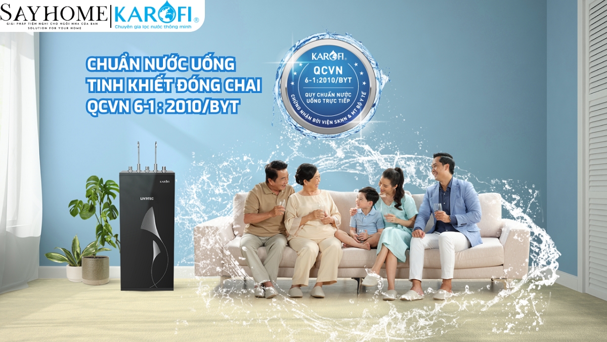 Máy lọc nước tủ đứng 10 lõi RO Karofi Livotec 629 tại thành phố Hồ Chí Minh