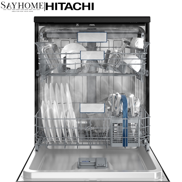 Máy rửa chén độc lập 14 bộ đồ ăn Châu Âu Hitachi HDF-F146VX tại Tân bình