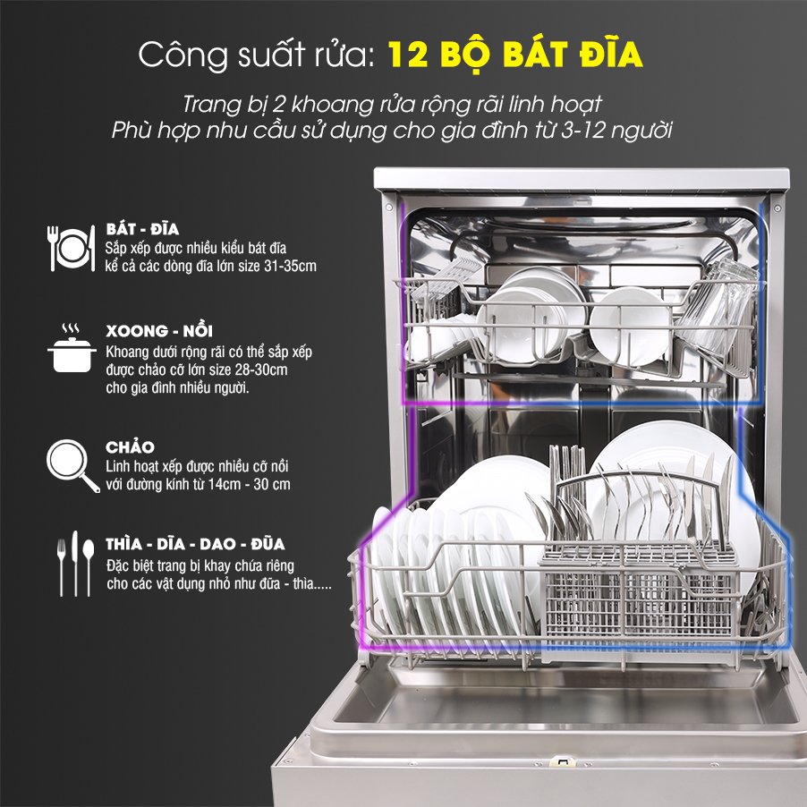 Máy rửa bát Kocher KDEU-8818 tại thành phố Hồ Chí Minh