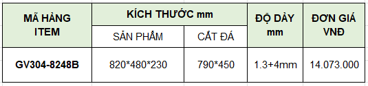 Chậu rửa bát GV304-8248B tại thành phố Hồ Chí Minh