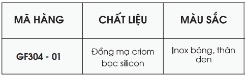 Vòi thân tròn GROB GF304-01 tại thành phố Hồ Chí Minh