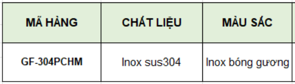 Vòi rút GROB GF-304PCHM tại thành phố Hồ Chí Minh