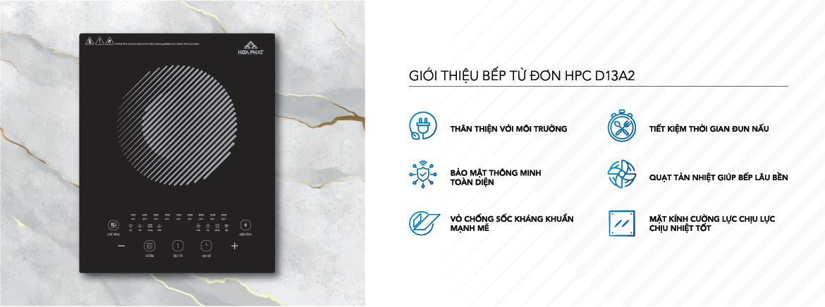 Bếp từ đơn Hoà Phát HPC D13A2 tại thành phố Hồ Chí Minh