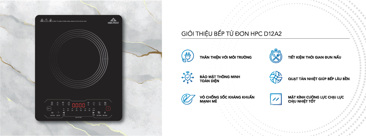 Bếp từ đơn Hoà Phát HPC D12A2 tại thành phố Hồ Chí Minh