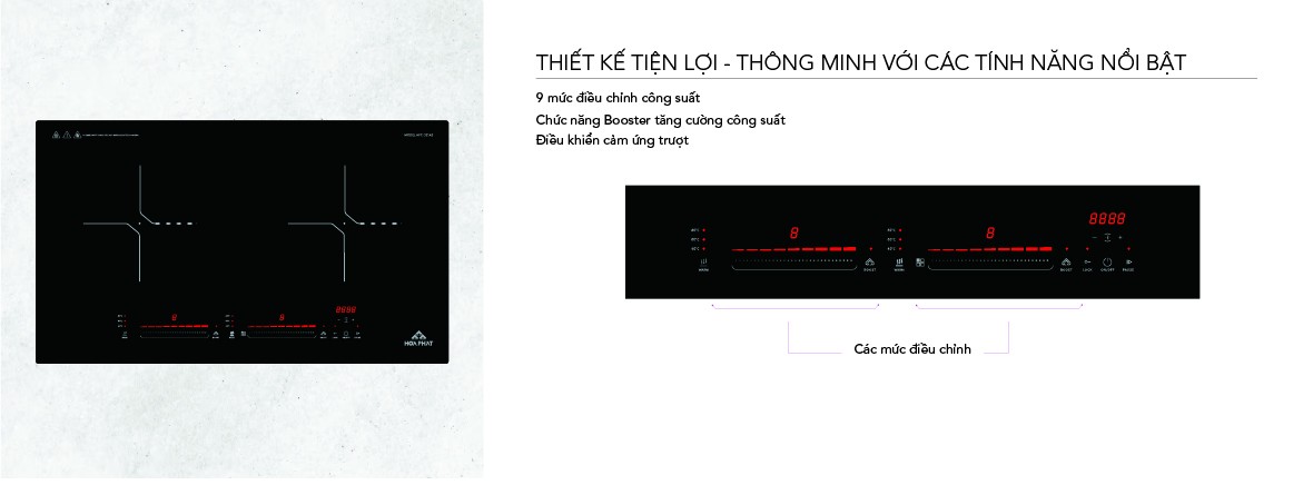 Bếp từ đôi Hoà Phát HPC D21A2 tại thành phố Hồ Chí Minh