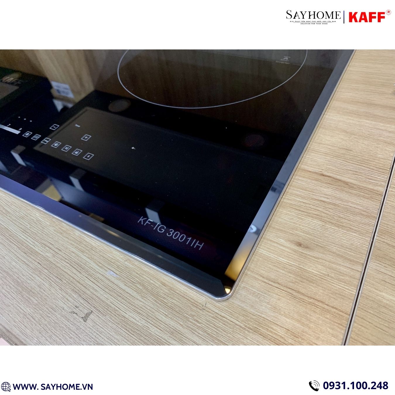 Bếp điện từ đôi kết hợp 3 vùng nấu KAFF KF-IG3001IH tại thành phố Hồ Chí Minh