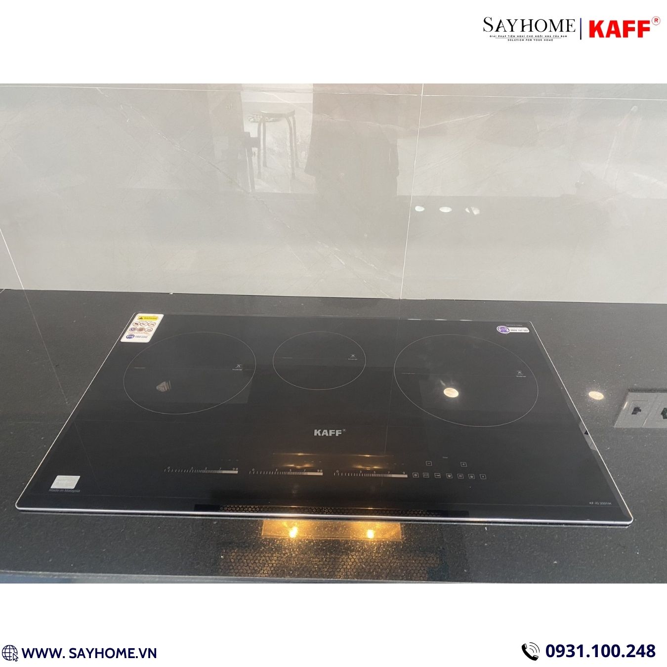 Bếp điện từ đôi kết hợp 3 vùng nấu KAFF KF-IG3001IH tại thành phố Hồ Chí Minh