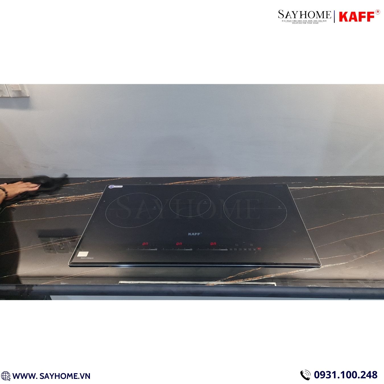 Bếp điện từ đôi kết hợp 3 vùng nấu KAFF KF-IG3001IH tại thành phố Hồ Chí Minh