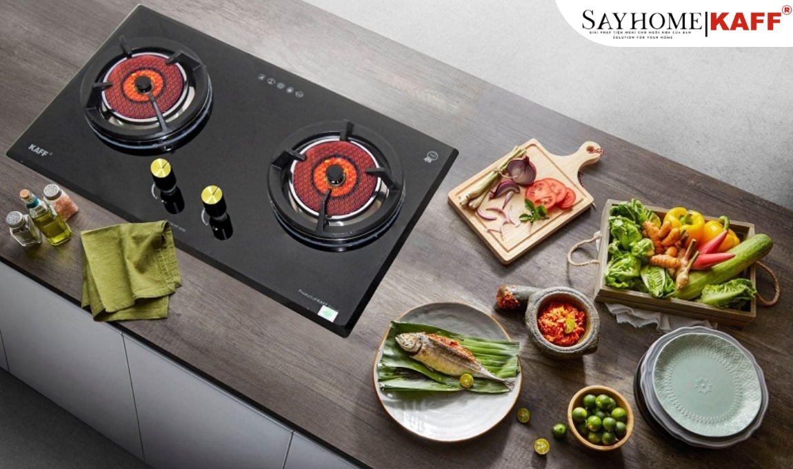Bếp ga hồng ngoại đôi KAFF KF-608I tại thành phố Hồ Chí Minh