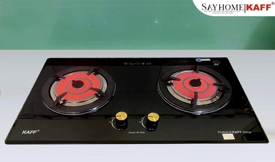 Bếp ga hồng ngoại đôi KAFF KF-608I tại thành phố Hồ Chí Minh