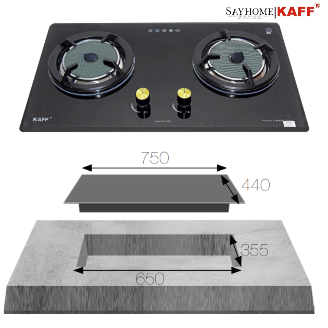 Bếp ga hồng ngoại đôi KAFF KF-608I tại thành phố Hồ Chí Minh
