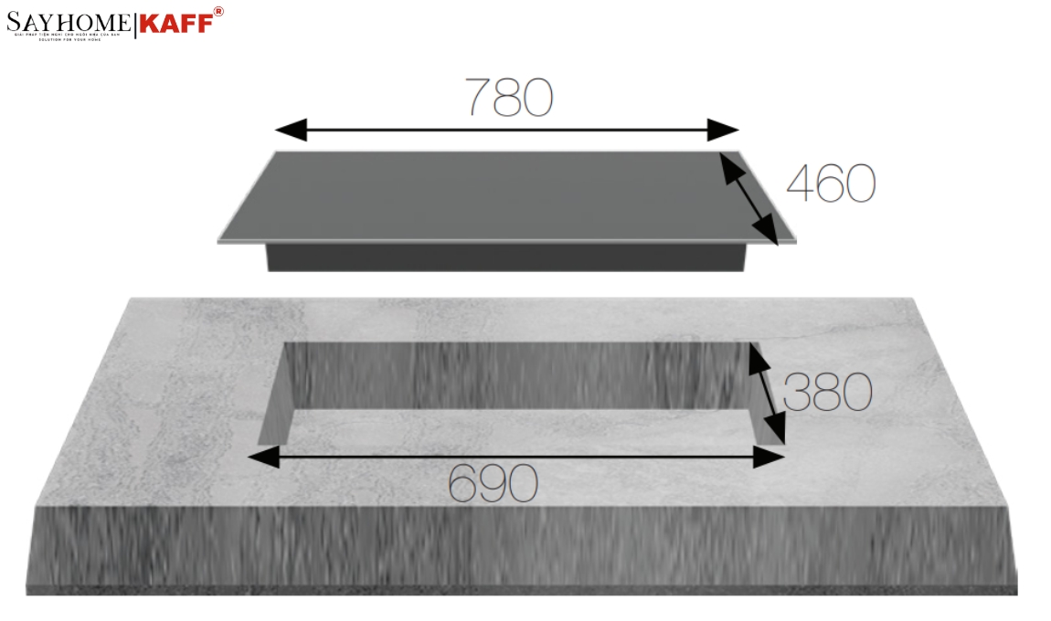Bếp ga 3 lò KAFF KF-690 tại thành phố Hồ Chí Minh