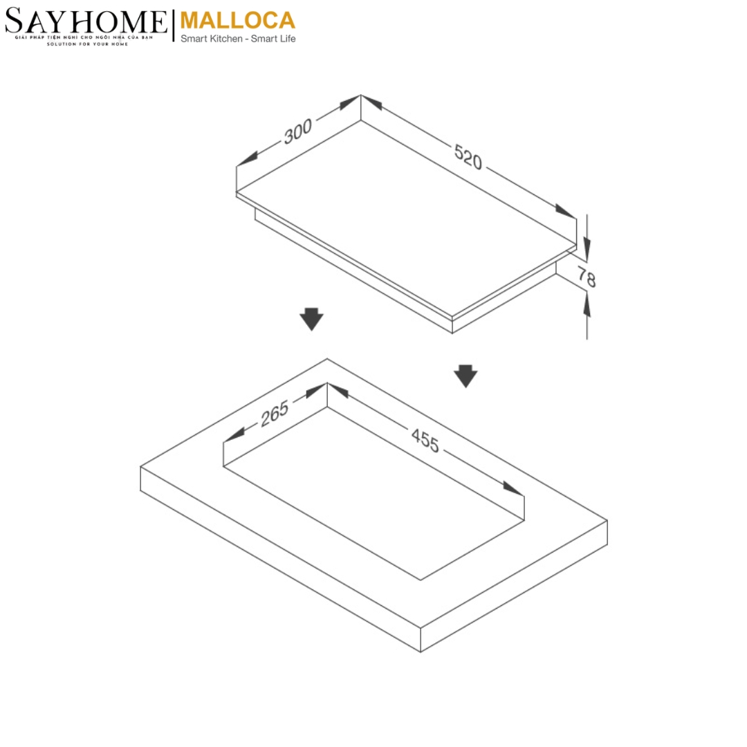 Bếp gas đơn Malloca Domino MDG 301 tại thành phố Hồ Chí Minh