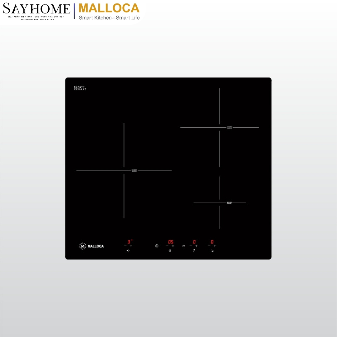 Bếp kính âm 3 từ Malloca MI 593 BN tại thành phố Hồ Chí Minh