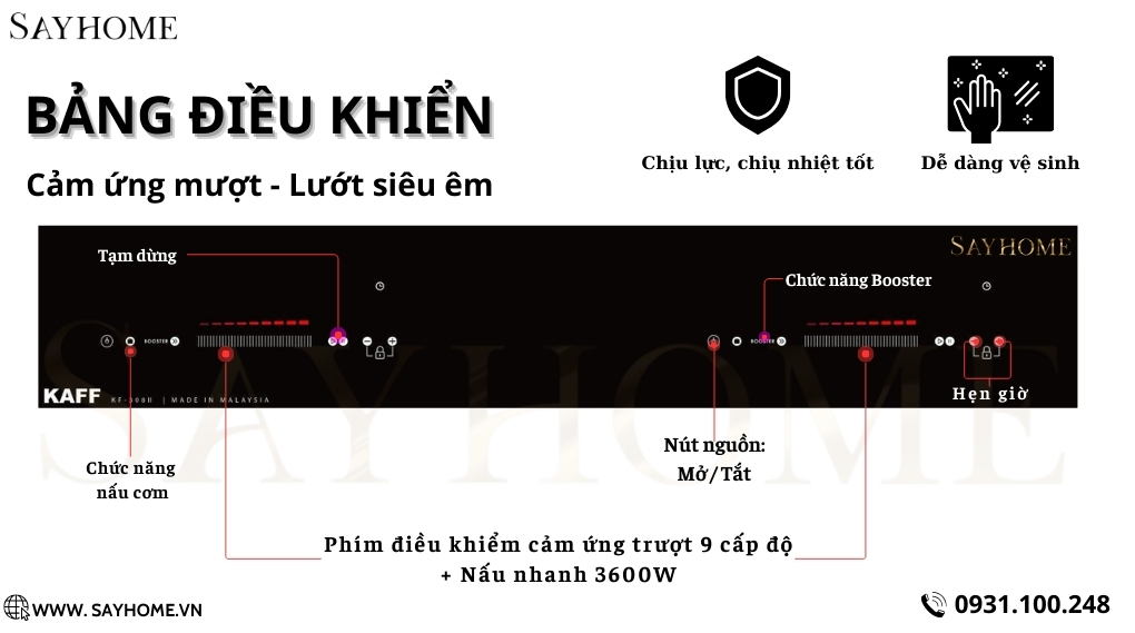 Bếp từ đôi KAFF KF-308II tại thành phố Hồ Chí Minh