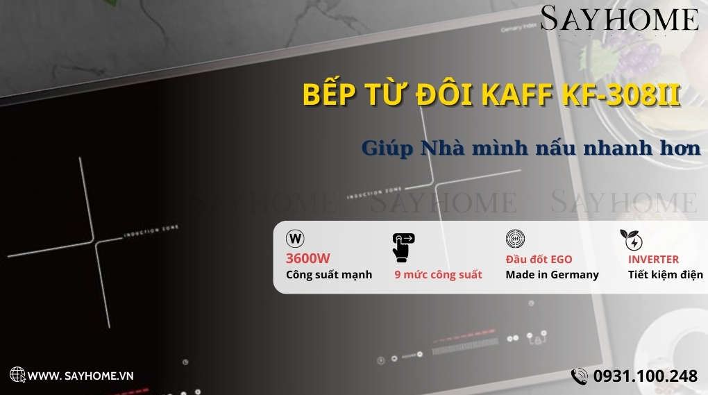 Bếp từ đôi KAFF KF-308II tại thành phố Hồ Chí Minh