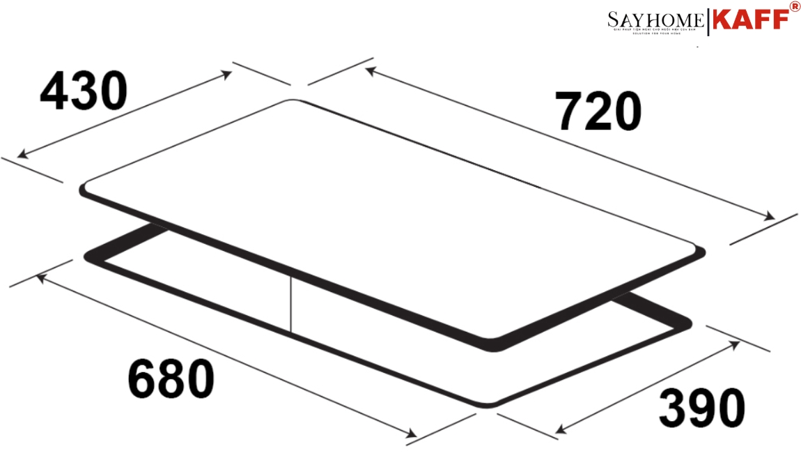 Bếp từ kết hợp hồng ngoại đôi KAFF KF-308IC tại thành phố Hồ Chí Minh