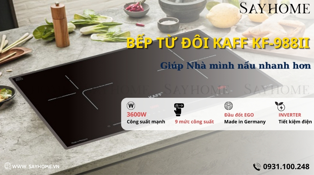 Bếp từ đôi KAFF KF-988II tại thành phố Hồ Chí Minh