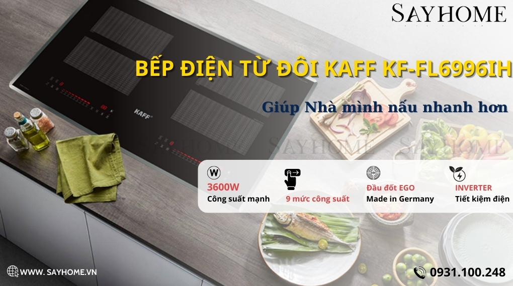 Bếp từ kết hợp hồng ngoại KAFF KF-FL6996IH tại thành phố Hồ Chí Minh