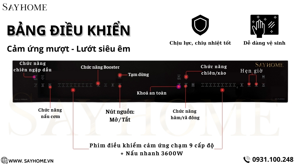 Bếp từ kết hợp hồng ngoại KAFF KF-FL6996IH tại thành phố Hồ Chí Minh