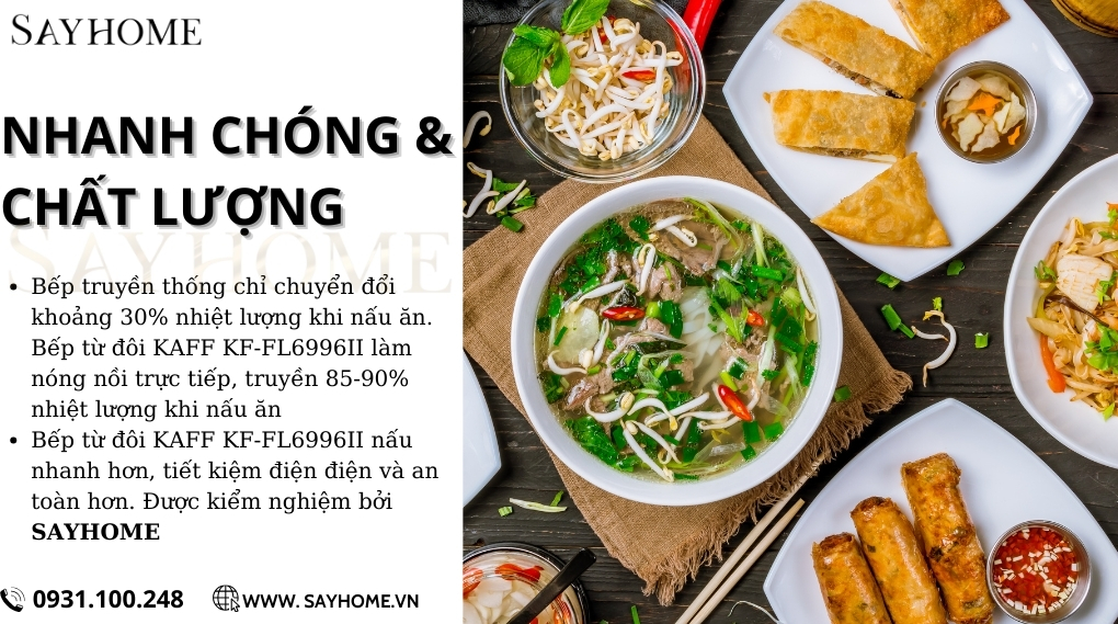 Bếp từ đôi KAFF KF-FL6996II tại thành phố Hồ Chí Minh