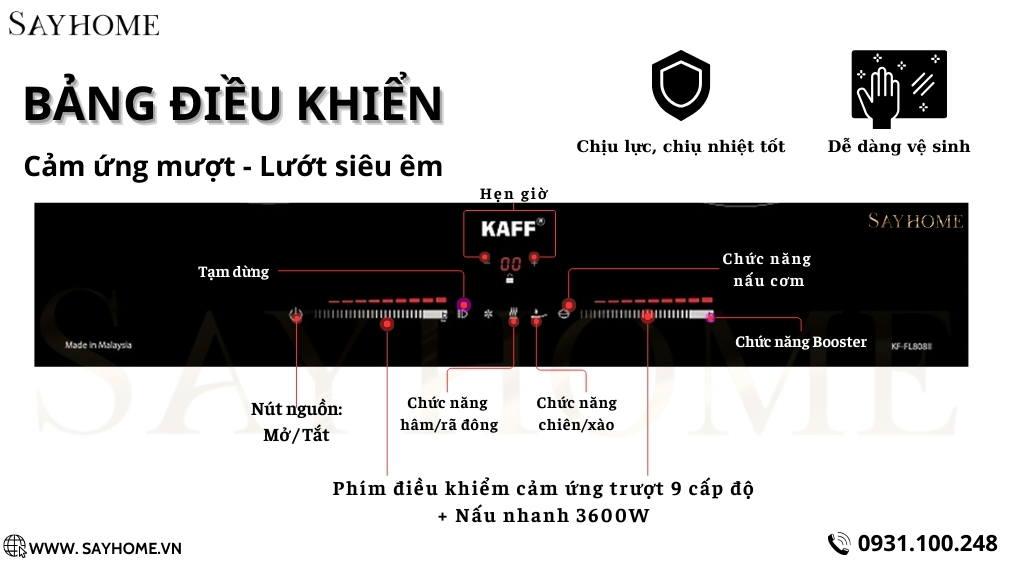 Bếp từ đôi KAFF KF-FL808II tại thành phố Hồ Chí Minh