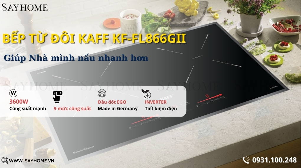 Bếp từ đôi KAFF KF-FL866GII tại thành phố Hồ Chí Minh