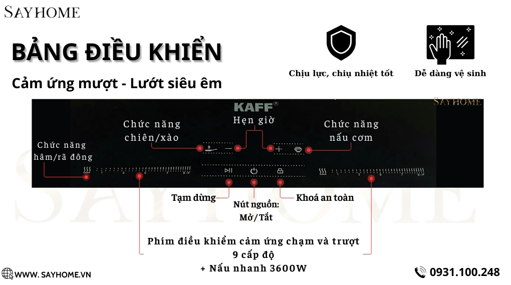 Bếp từ đôi KAFF KF-FL866GII tại thành phố Hồ Chí Minh