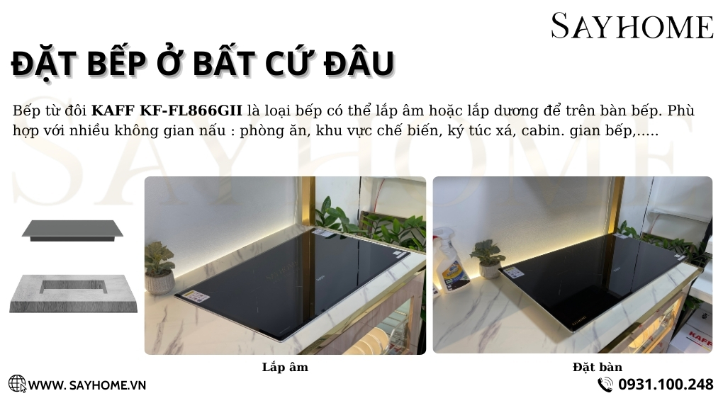 Bếp từ đôi KAFF KF-FL866GII tại thành phố Hồ Chí Minh