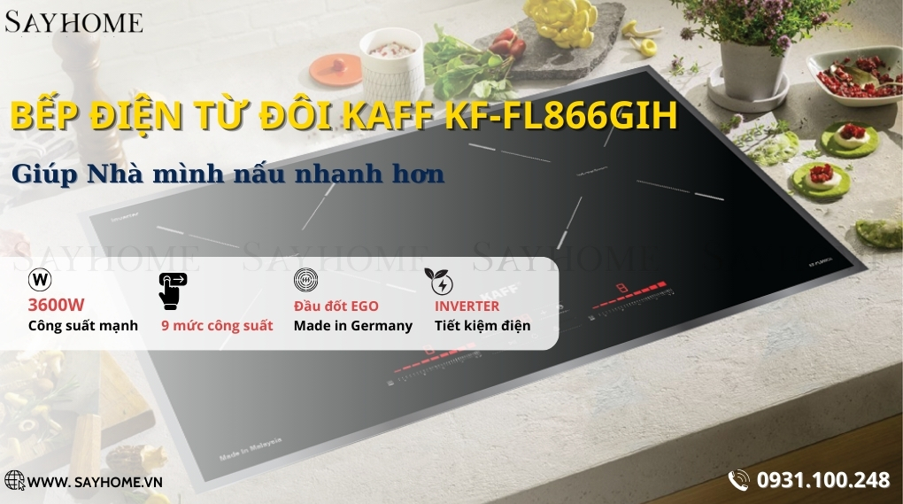 Bếp điện từ đôi KAFF KF-FL866GIH tại thành phố Hồ Chí Minh