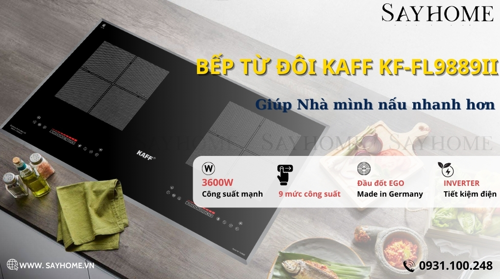 Bếp từ đôi KAFF KF-FL9889II tại thành phố Hồ Chí Minh