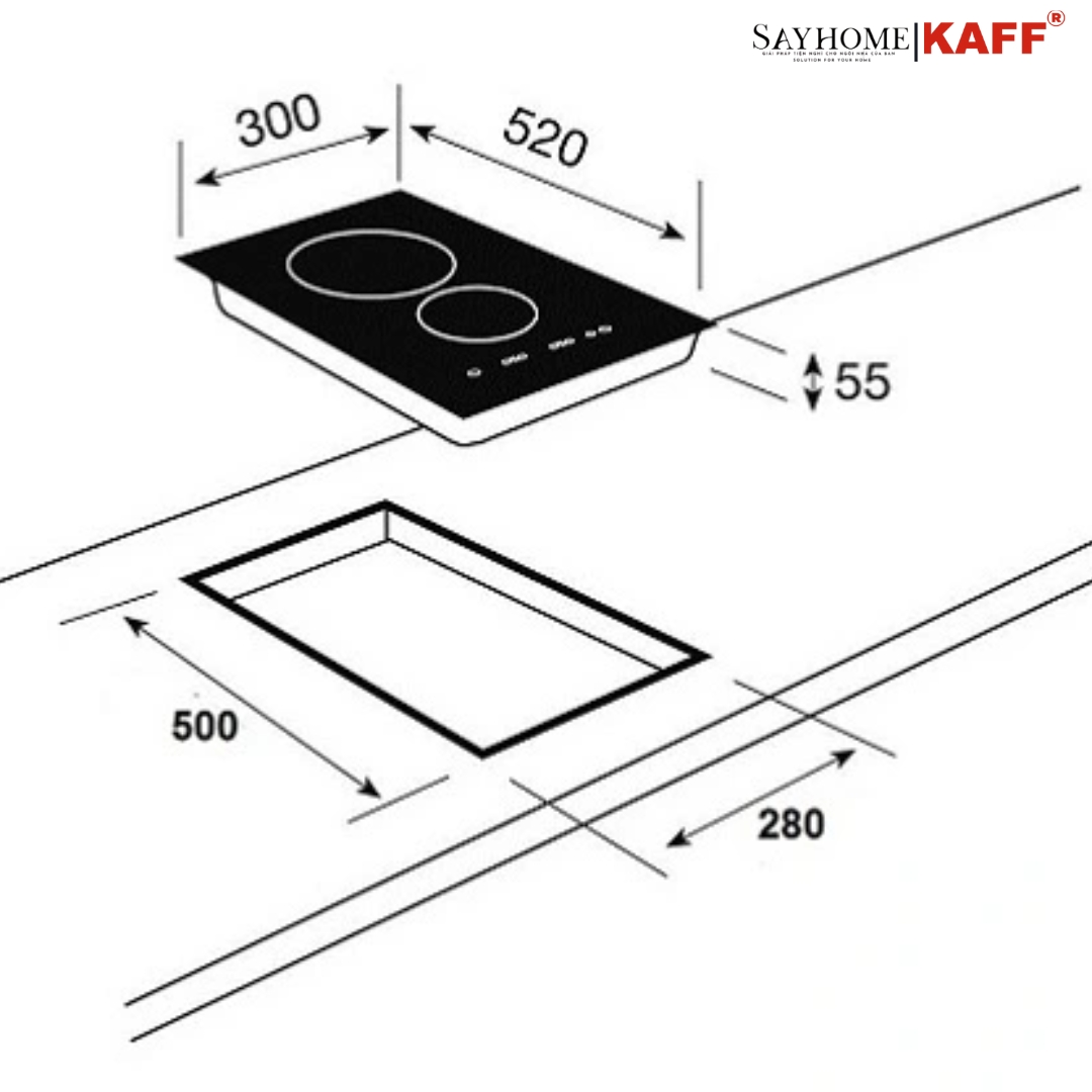 Bếp từ đôi Domino KAFF KF-330DI tại thành phố Hồ Chí Minh