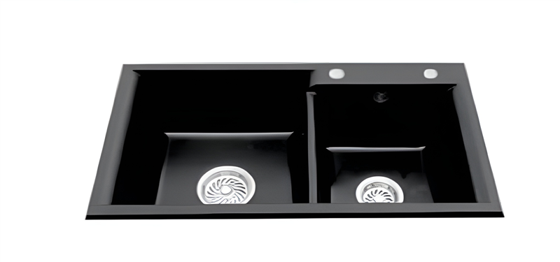 Chậu rửa chén bát đá granite màu đen 2 hố B-Gem BG-8246H tại thành phố Hồ Chí Minh