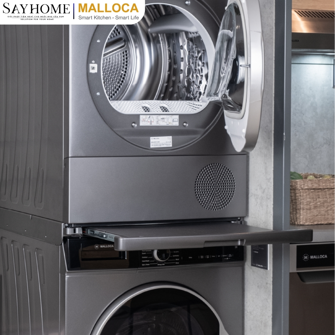 Bộ liên kết máy giặt, máy sấy Malloca MTD-T1510HP, MWM-T1510BL tại thành phố Hồ Chí Minh