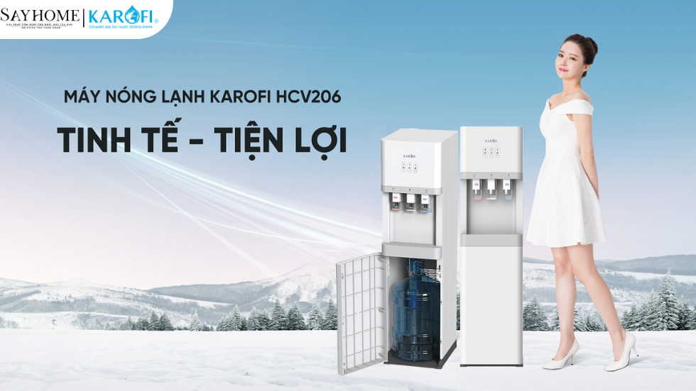 Cây nước nóng lạnh hút bình KAROFI HCV206 tại thành phố Hồ Chí Minh