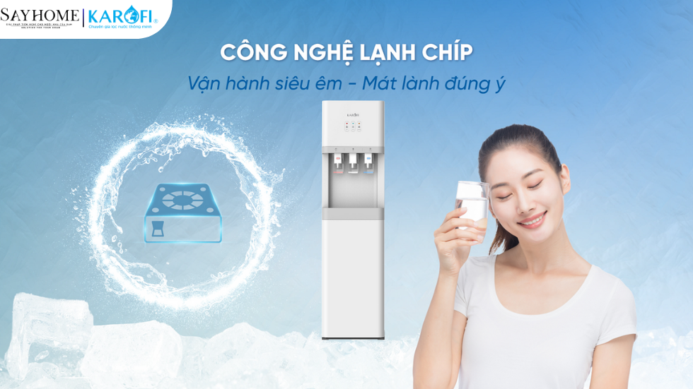 Cây nước nóng lạnh hút bình KAROFI HCV206 tại thành phố Hồ Chí Minh