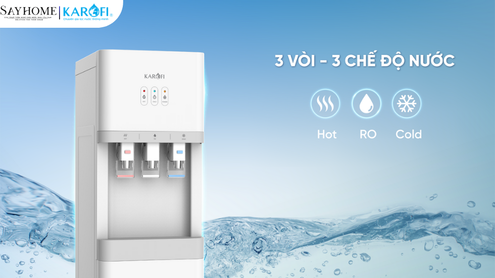 Cây nước nóng lạnh hút bình KAROFI HCV206 tại thành phố Hồ Chí Minh