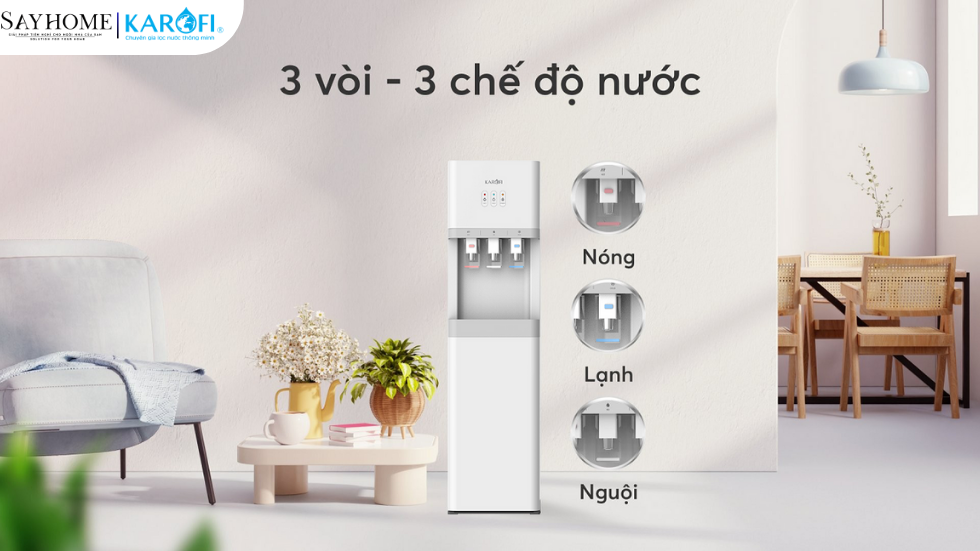 Cây nước nóng lạnh hút bình KAROFI HCV208 tại thành phố Hồ Chí Minh