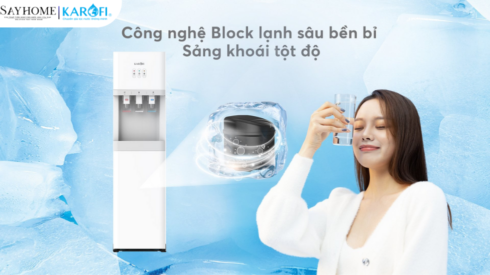 Cây nước nóng lạnh hút bình KAROFI HCV208 tại thành phố Hồ Chí Minh