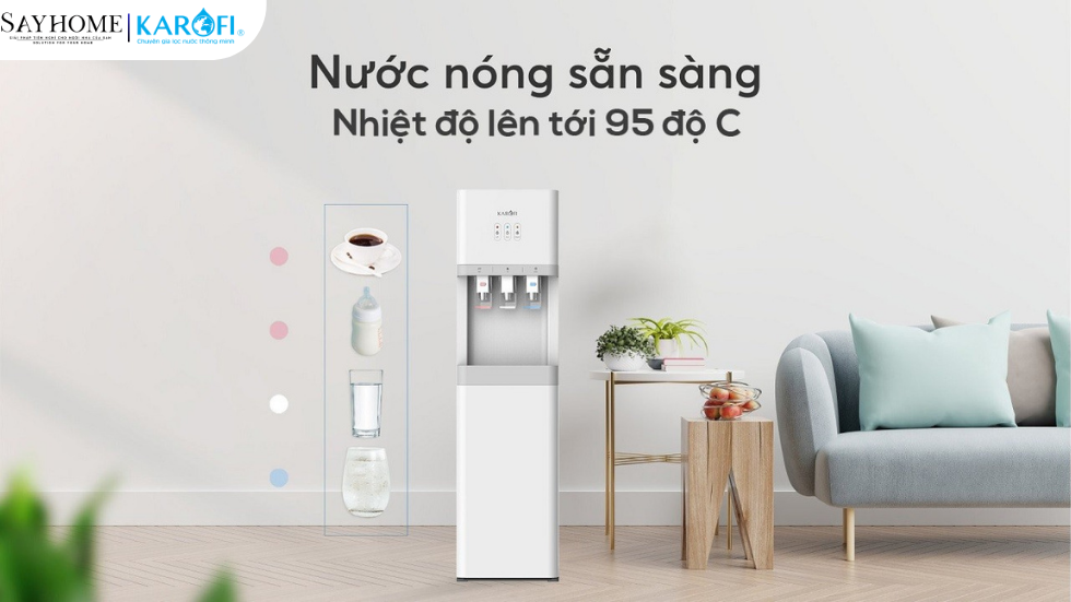 Cây nước nóng lạnh hút bình KAROFI HCV208 tại thành phố Hồ Chí Minh