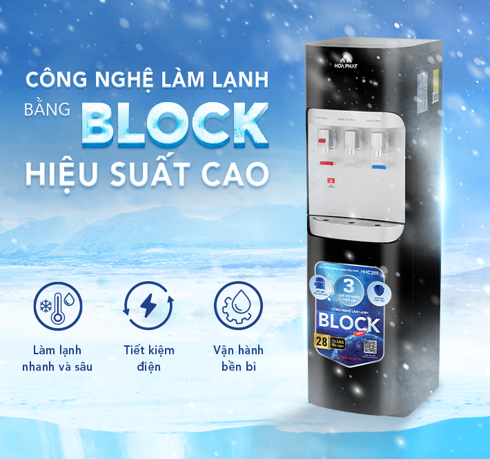 CÂY NƯỚC NÓNG LẠNH HÚT BÌNH HÒA PHÁT HHC385 SAYHOME