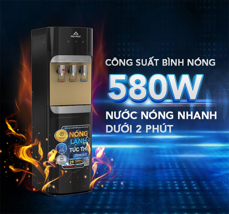 CÂY NƯỚC NÓNG LẠNH HÚT BÌNH HÒA PHÁT HHC388 SAYHOME