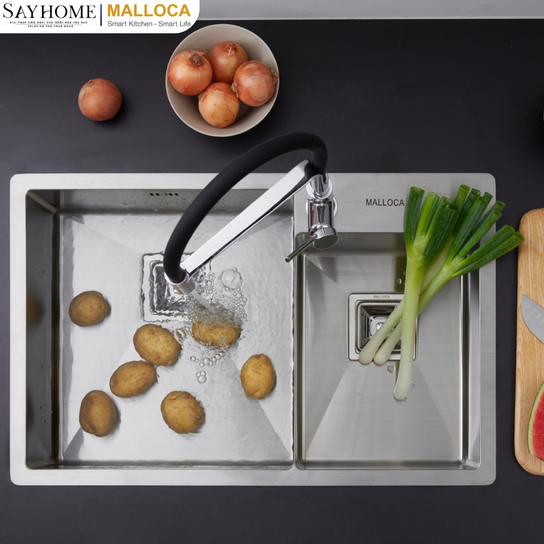 Chậu rửa chén inox Malloca MS 620T tại thành phố Hồ Chí Minh